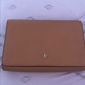 Tory Burch Brown Leather Shoulder Bag